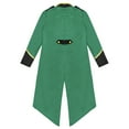 thumbnail image 4 of iiniim Kids Boys Girls Medieval Steampunk Tailcoat Princess Renaissance Tuxedo Jacket Halloween Party Dress Up Green 6, 4 of 7