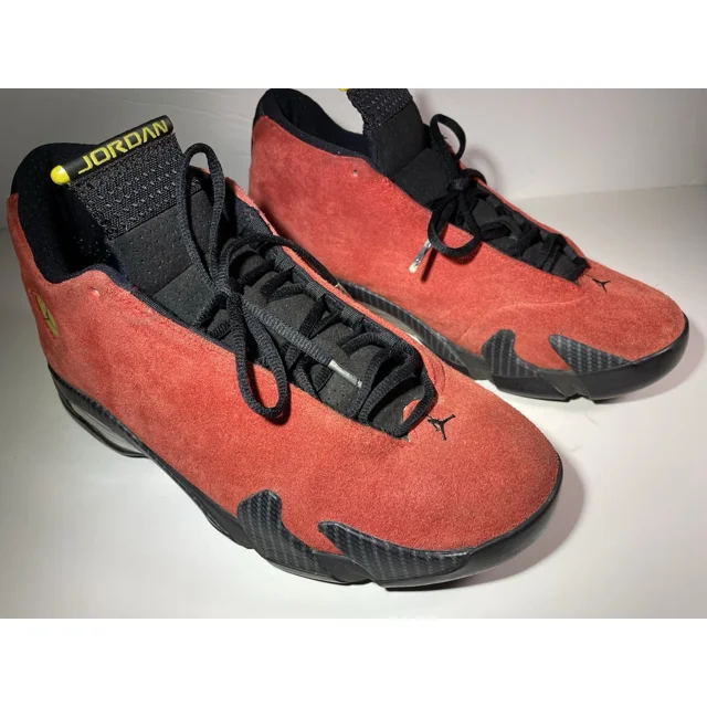 Ni - ke JORDAN 14 Retro FERRARI Mens 10.5 Sneakers Tennis Shoes 2014 Preowned