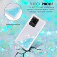 thumbnail image 4 of Compatible with Samsung Galaxy S20 Ultra Case Glitter Luxury Cute Love Liquid Quicksand Clear TPU Girls Women Stylish Bumper Shockproof Protective Case for Samsung Galaxy S20 Ultra Star Blue YB, 4 of 12
