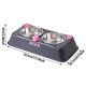 thumbnail image 3 of Comedero doble de acero inoxidable para gatos. Duradero y fácil de limpiar. Ideal para las comidas y el agua de tu gatito., 3 of 3