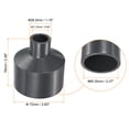 thumbnail image 2 of Uxcell 2"x1/2" UPVC Reducer Pipe Fitting SCH80 Straight Coupling, Grey 3 Pack, 2 of 5