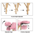 thumbnail image 4 of Ktaxon Foldable Massage Table, 24" Wide Spa Bed Portable 2 Fold with Adjustable Height, Black, 4 of 8