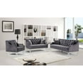 thumbnail image 6 of Meridian Furniture Roxy Velvet Loveseat in Sky Blue, 6 of 7