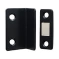 thumbnail image 2 of Tope Magnético para Puerta Gabinete Sin Perforaciones Atrapa Herrajes Delgados en Forma L (negro), 2 of 5