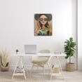 thumbnail image 2 of Stupell Industries Trendy Woman Luna Moth City Reflection Sunglasses Painting Gallery Wrapped Canvas Print Wall Art, Design by Stacy Gresell, 2 of 7