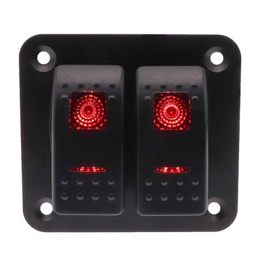 Triple SPST On-Off Switch with Bezel, 12-Volt, for RV, Trailer, Camper ...