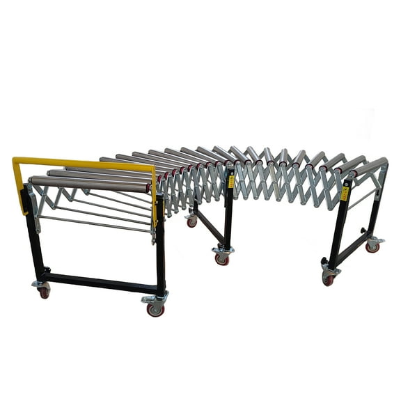 Portable Flexible Expandable Conveyor Retractable Cargo Conveyor Unpowered Drum