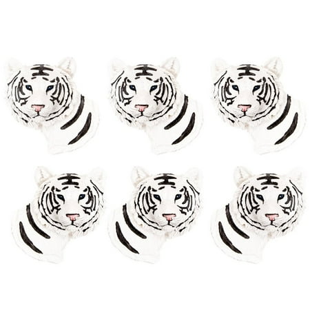 White Tiger Headshot Six Piece Magnet Set Home Decor Item By Animal White Tiger Headshot Six Piece Magnet Set Home Decor Item By Animal World