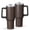 Black-5, variant on 40oz Tumbler with Handle and Straw, Vacuum Insulated Stainless Steel Travel Mug, Fits Car Cup Holder, Wood Print