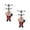 Red, variant on nTRIUQJ Induction Airplane Aircraft Santa Infrared Christmas Helicopter Flying Toy with 2PCS Set for Holiday Red