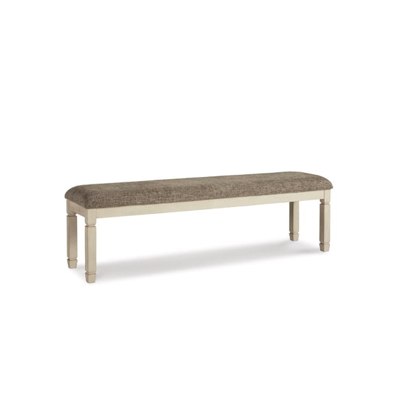 Signature Design by Ashley Casual Bolanburg 65" Dining Bench, Antique Cream/Brown
