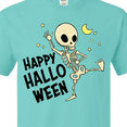 thumbnail image 4 of Inktastic Happy Halloween with Dancing Skeleton T-Shirt, 4 of 5