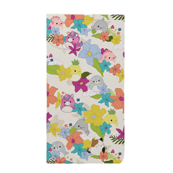 Squishmallows Cotton Beach Towel, 28" X 58"