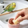thumbnail image 5 of Ceramic Bird Feeder Bowl Anti-spill Parrot Food Water Dish Heavy-duty Small Pet Weaning Training Feeding Cup Cage Accessories for Lovebird Parakeet Cockatiel, 5 of 5