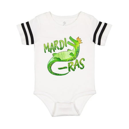 

Inktastic Mardi Gras Alligator in Crown Gift Baby Boy or Baby Girl Bodysuit
