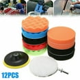 thumbnail image 3 of Nuboxa 12pcs 5" 125mm Car Polisher Pad Buffer Waxing Buffing Kit Pads Sponge Q9U Z9W9, 3 of 8