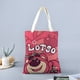 thumbnail image 2 of Lotso Bear Bolso de tela con estampado de lienzo para mujer, bolsa de compras reutilizable y estética, con cremallera interior, regalo para mujer, 35 × 40 cm., 2 of 6