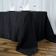 thumbnail image 4 of BalsaCircle 72" x 120" Polyester Rectangular Tablecloth Table Linens Black, 4 of 6