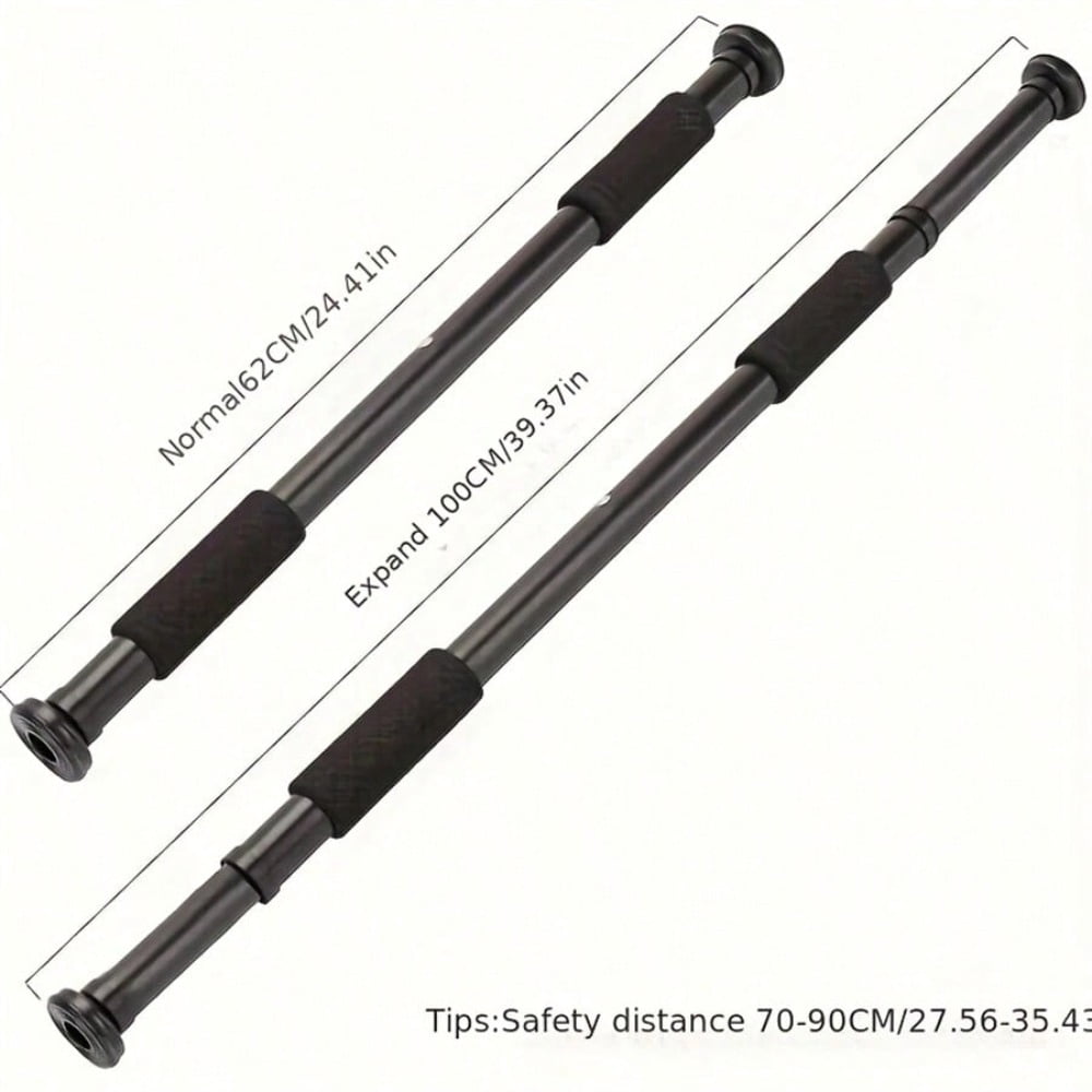 Adjustable No-Drill Doorway Pull Up Bar, Stainless Steel, 1 Pack