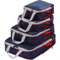 thumbnail image 5 of XiHAMA Packing Cubes for Suitcase Travel Storage Bag Compressible Packing Cubes Foldable Waterproof Travel Suitcase Nylon Portable with Handbag Luggage Organizer(Deep BLUE 4pcs), 5 of 5