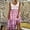 Pink, variant on ZEHJUHAN Women's Plus Size Sleeveless Floral Print Midi Dress Vacation Boho Sundress with Stitching Design Pink,1XL