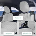 thumbnail image 3 of For 2021-2024 Toyota Sienna FH Group Neoprene Custom Fit Waterproof Car Seat Covers - Solid Gray 2nd Row for 7 Passenger, 3 of 5