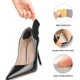 thumbnail image 4 of Heel Grips Liner Cushions Inserts for Loose Shoes, Heel Pads Snugs for Shoe Too Big Men Women, Filler Improved Shoe Fit and Comfort, Stop Heel Slip and Blister (4 Pairs) (H Pale Apricot+Black), 4 of 6