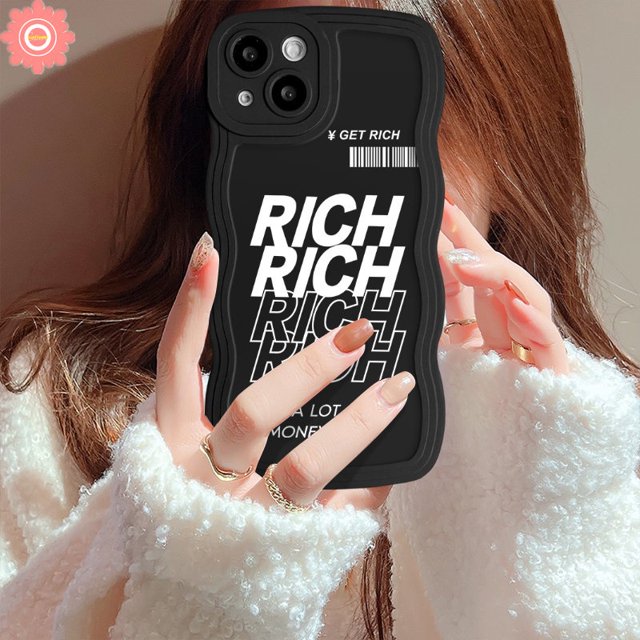 INF Graffiti Estuche De Letras Simples Para Oppo A54 A74 A7 A16 A12 A77 A16s A3s A78 A5s A9 A76 A53 A96 A15 A57 A17 A55 A77s A5 A17K A1k A16K A5s Reno 8T 8 7Z 6 8Z A95 Borde Ondulado Cubierta Blanda