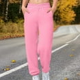 thumbnail image 3 of Cethrio Girls Sweatpants with Pockets, Relaxed Fit Sports Casual Elastic Waist Running Joggers Pink Size 14-16, 3 of 6