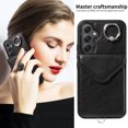 thumbnail image 4 of Allytech Galaxy A34 5G Case Wallet with Cards Holder & Detachable Shoulder Strap, Ring Holder Kickstand Vintage PU Leather Shockproof Wallet Case Cover for Samsung Galaxy A34 5G - Black, 4 of 14