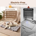 thumbnail image 5 of Self Warming Cat Bed for Indoor Cats Reversible Self Heating Pet Pad for Small Dog Washable Fluffy Thermal Pet Bed, 22*17,Gray, 5 of 8