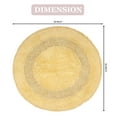 thumbnail image 3 of Home Weavers Radiant Collection Bathroom Rug 100% Cotton Tufted Round Shape Bathroom Rug, Soft & Absorbent Bath Rugs, Non-Slip Bath Rug, Machine Wash Dry Bath Mats - 30" Round, Yellow, 3 of 9