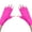 Neon Pink, variant on UV Gloves for Gel Nail Lamp, Professional UPF50+ UV Protection Gloves for Manicures