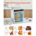 thumbnail image 5 of KFFKFF Rotary Food Dehydrator Machine with 12 Stainless Steel Trays, 800W Electric Dryer Featuring Adjustable Temperature and 24-Hour Timer, Ideal for Drying Jerky, Meat, Fruits, Vegetables, Herbs, 5 of 9