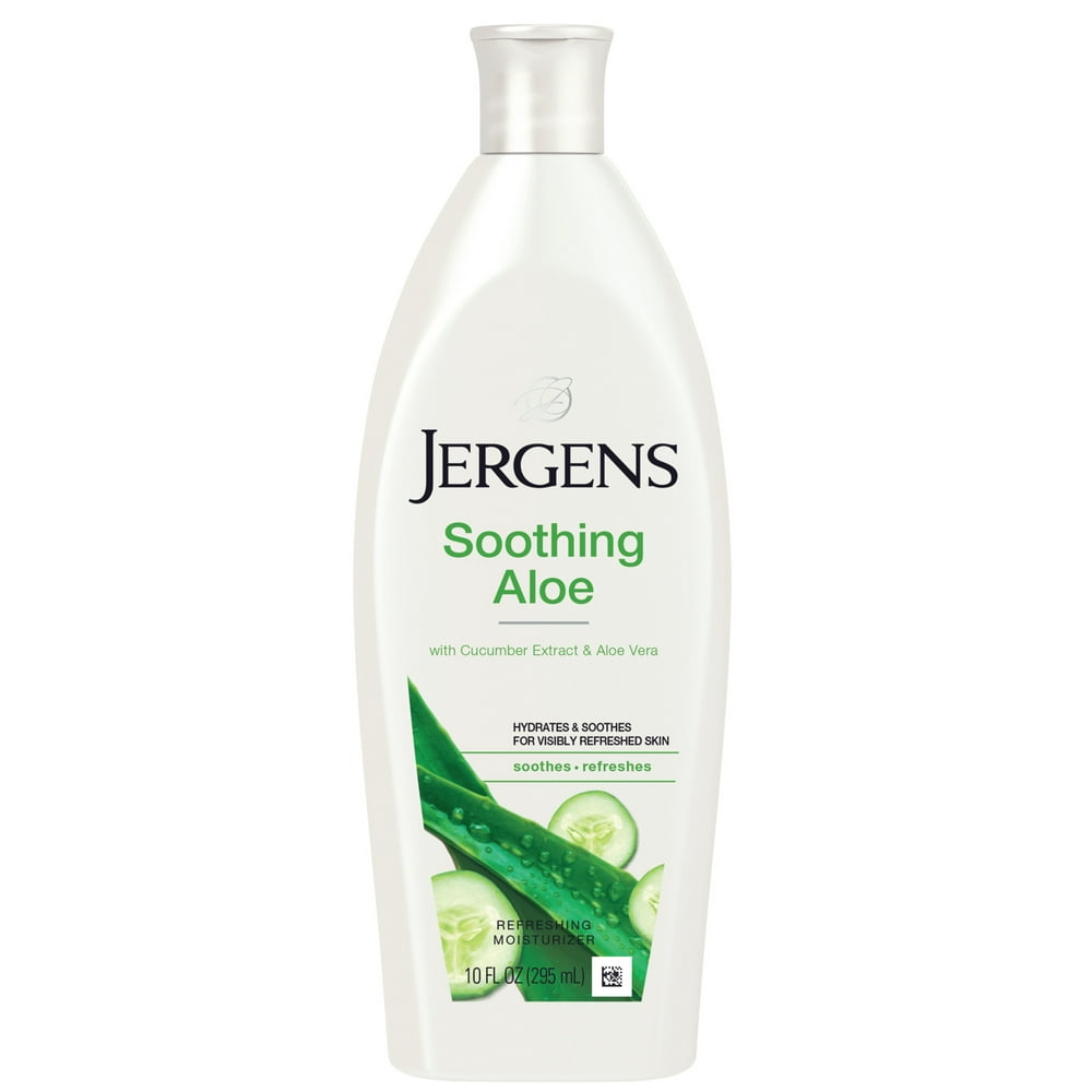 Jergens Soothing Aloe Refreshing Body Lotion W Aloe Vera And Cucumber Extract 10 Fl Oz Walmart 8040