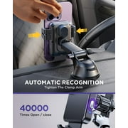 JOYROOM 3 in 1 Wireless Car Charger, 15W Fast Charging Phone Car Mount Auto-Clamping Windshield Dashboard Air Vent Car Phone Holder for iPhone, Samsung, All Smartphones