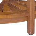 thumbnail image 5 of Uforic Corner Shower Bench,Bamboo Shower Stool with Storage Shelf,Natural, 5 of 9