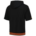 thumbnail image 3 of Men's Mitchell & Ness Black Cincinnati Bengals Pre-Game Short Sleeve Pullover Hoodie, 3 of 3