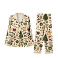 thumbnail image 7 of KICILVS Christmas Family Pajamas Matching Sets Holiday Pajamas Set Long Sleeve Festival Party Sleepwear Xmas Pjs, 7 of 7