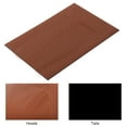 thumbnail image 3 of QualitChoice Placemat Woven Faux Leather Table Mat Protector Waterproof Solid Color Non- for slip Dinning Pad for Home Hotel, Dark Blue brown, 3 of 6