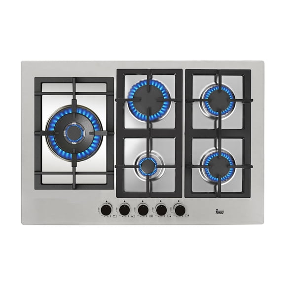 Parrilla de gas Teka 75 cms 30 pulgadas EFX 70.1 5G AI AL DR CI LEFT empotrar acero inoxidable