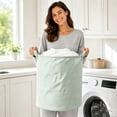 thumbnail image 6 of Yakvarog Laundry Basket Round Breathable & Lightweight Laundry Hamper, Laundry Hampers with Handle, 41L Foldable Storage Basket Suitable for Toy Dirty Clothes Storage, 6 of 6