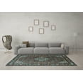 thumbnail image 3 of Ahgly Company Indoor Rectangle Persian Light Blue Traditional Area Rugs, 7' x 10', 3 of 4