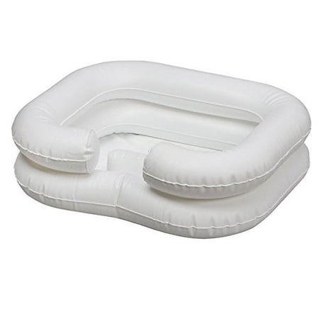 Duro Med DMI Portable Shampoo Basin, Deluxe Inflatable Shampoo Basin, White