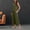 #0458-Army Green, variant on Two Piece Sets for Women Summer Outfits Solid Color Sleeveless Round Neck Tops and Wide Leg Crop Pants