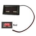 thumbnail image 1 of Voltímetro digital para automóvil DC 8-40V + medidor de voltaje de cargador de teléfono USB dual (rojo) Likrtyny Accesorios para autos y motos, 1 of 9