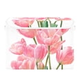 thumbnail image 2 of Foldable Fabric Storage Bin With Handle Collapsible Basket Box Storage With Lid Organizer Tulips in Full Bloom, 2 of 7