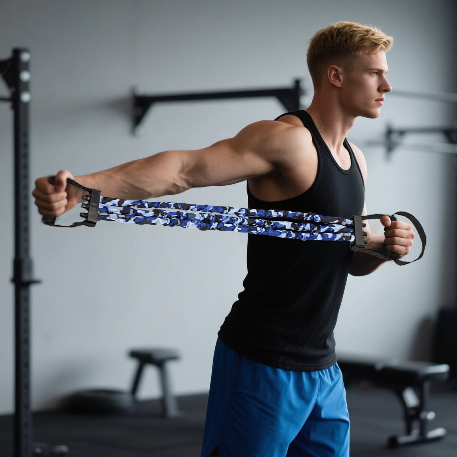 Fitness & Yoga Resistance Bands for Exercise Training Home Gym Strength Workouts for Adults and - Stretch Bands for Workouts