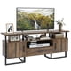 thumbnail image 3 of QinaQin Mueble para TV de 70 pulgadas para pantallas de hasta 75 pulgadas, estilo industrial con cajón y repisas abiertas, ideal para sala o recámara, 3 of 8
