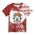 thumbnail image 4 of HCNTES Toddler Boys Girls Halloween T Shirt Halloween Boo Shirt Pumpkin Shirts Cute Retro Tee Tops(R272-Brick Red,5-6 Years), 4 of 4